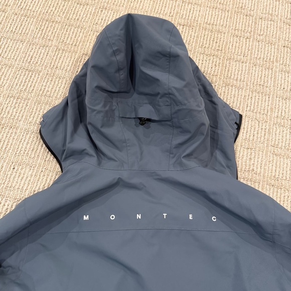 Montec Doom W Snowboard Ski Jacket Women Atlantic/Black XL US12 Side Zipper - Picture 7 of 12